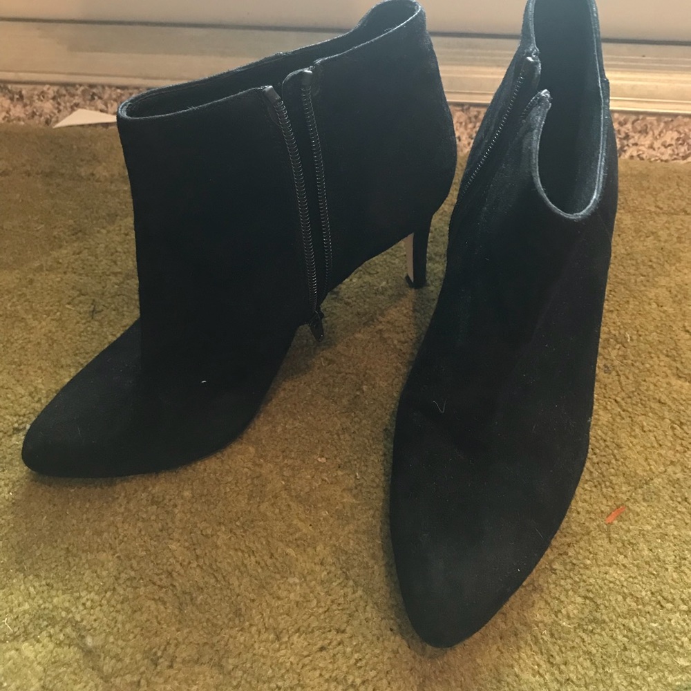 Black Suede J.Crew Ankle Boots